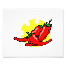 Three peppers lying in eaten sun photo