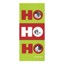 Three Photo Holiday Card Personalized Invitation