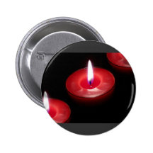 Three Red Candles Pinback Button