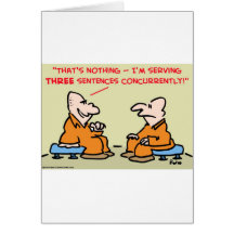 three sentences concurrently card