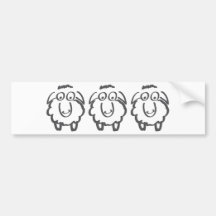 three sheeps bumper stickers