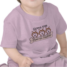 Three Siberian Huskies T Shirt