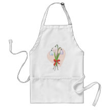 three snowdrops apron