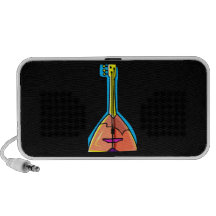 Three stringed instrument graphic design iPhone speaker