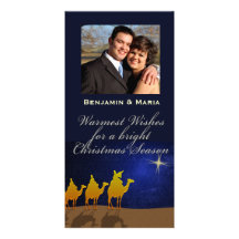 Three Wise Men Christmas Personalised Photo Card