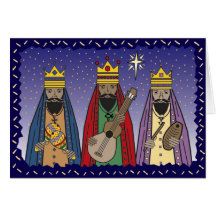 three wise men greeting card