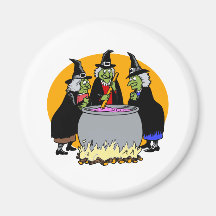 three witches refrigerator magnet