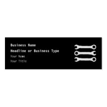 Three Wrenches in Light Grey. Business Card