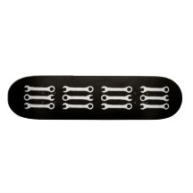 Three Wrenches in Light Grey. Skate Boards