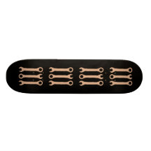 Three Wrenches. Tools. Brown. Skateboard Decks