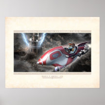 Thrilling Tales: Doctor Rognvald's Tower (24x18") Print