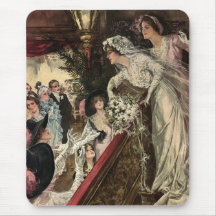 Throwing the Bouquet Mousepads