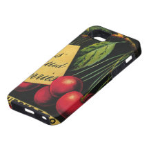 Thurber Cherries, Vintage Fruit Crate Label Art iPhone 5 Case