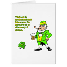 Thurst is a shameless disease. greeting card
