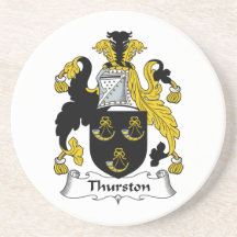 Thurston Family Crest Drink Coasters