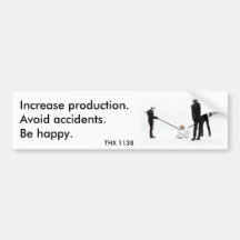 THX 1138 - Production 1 Bumper Stickers