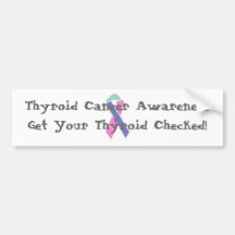Thyroid Cancer Awareness bumper sticker