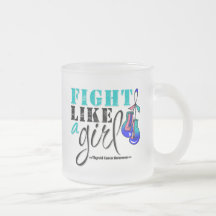 Thyroid Cancer Awareness Fight Like a Girl Mug