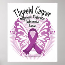 Thyroid Cancer Butterfly 3 Print