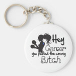 Thyroid Cancer Hey You Picked The Wrong Bitch Key Chains