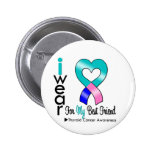 Thyroid Cancer Ribbon For My Best Friend Buttons