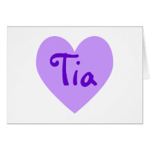 Tia in Purple Greeting Card