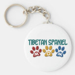 TIBETAN SPANIEL Mum Paw Print 1 Keychain