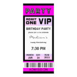 Ticket 21st Birthday Party Invitations invitations