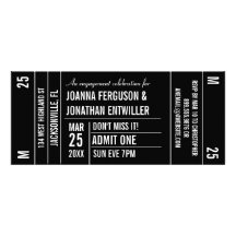 Ticket Stub Party Invitation