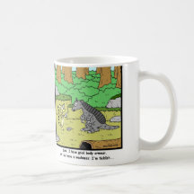 Ticklish: Armadillo Cartoon Coffee Mug