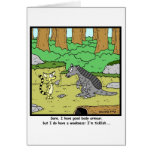Ticklish: Armadillo Cartoon Greeting Card