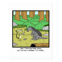 Ticklish: Armadillo Cartoon Post Cards