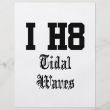 tidal waves personalized flyer