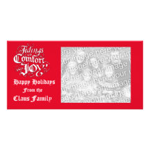 Tidings of Comfort & Joy Holiday Mini Photo Cards