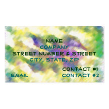 Tie Dye Business Card Template
