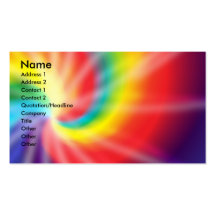 Tie dye business card templates