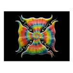 Tie-Dye Maltese Cross Post Card