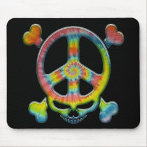 Tie-Dye Peace Pirate mousepads