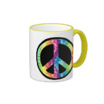 Tie Dye Peace Sign mug