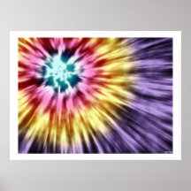 Tie Dye Purple Posters