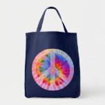 Tie Dyed Peace Sign Bag