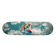 TieDye SHRKCT CLOUDS Skate Boards