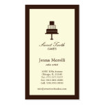 Tiered Cake Business Card - Chocolate