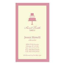 Tiered Cake Business Card - Pink