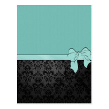 Tiffany Blue & Damask Post Cards
