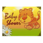 Tiger Baby Shower Postcard