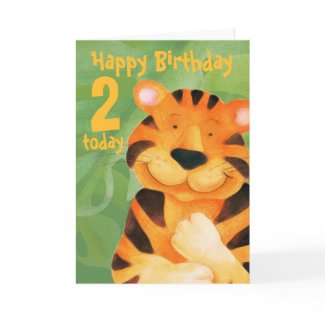 Tiger Birthday Card 2 today card