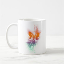 Tiger & butter fly mug