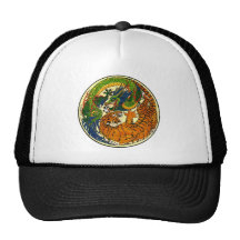Tiger & Dragon Yin Yang Mesh Hat