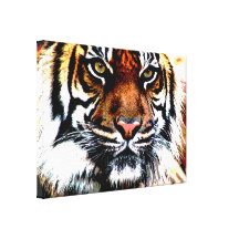 Tiger Face Canvas Wall Art Print Gallery Wrapped Canvas